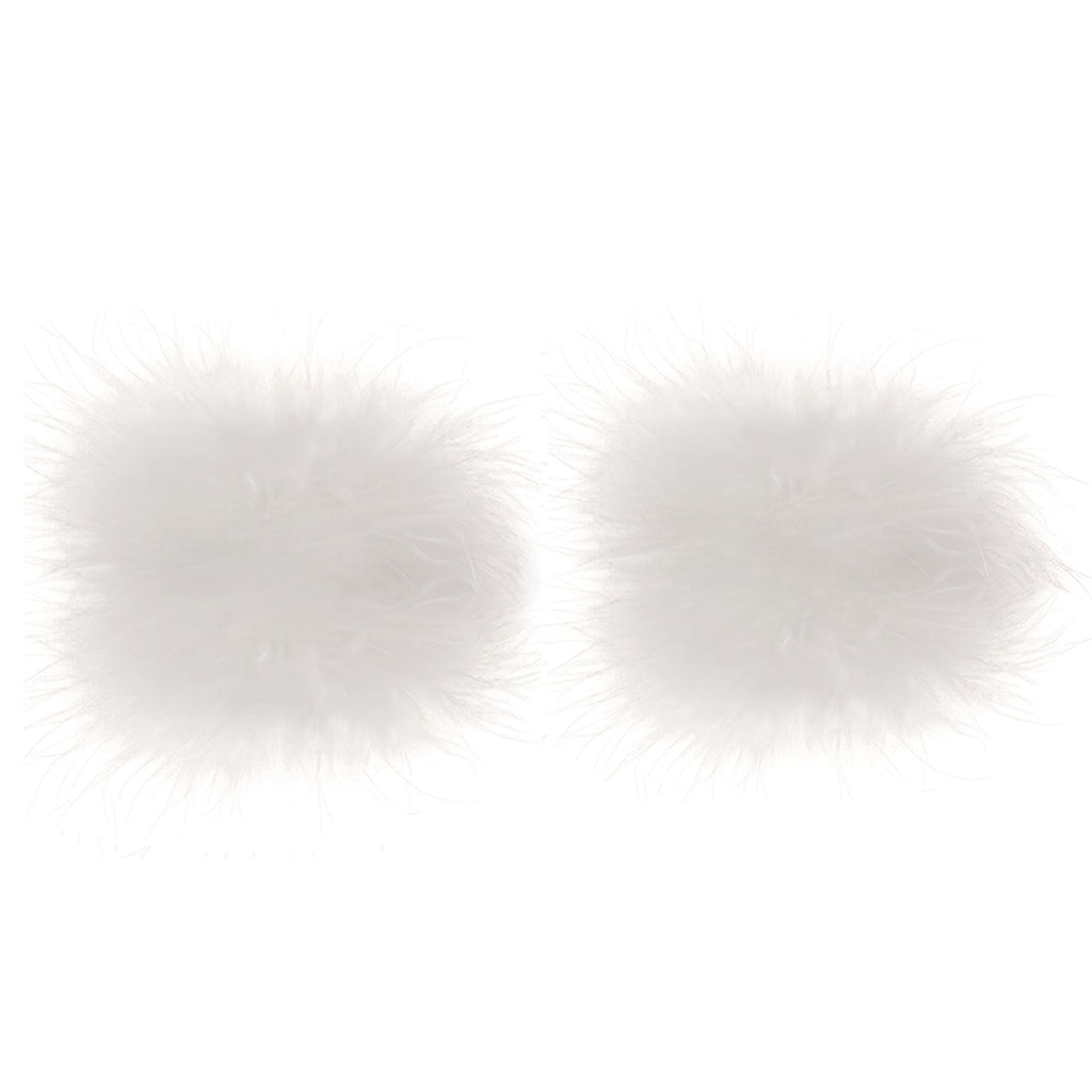 Nipple Couture White Marabou Covers
