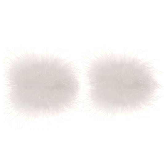 Nipple Couture White Marabou Covers