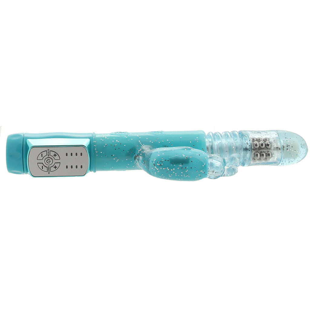 CalExotics Dazzle Xtreme Thruster Rabbit Vibe in Teal - Vibrators - HoneyHugs Canada (View 5)
