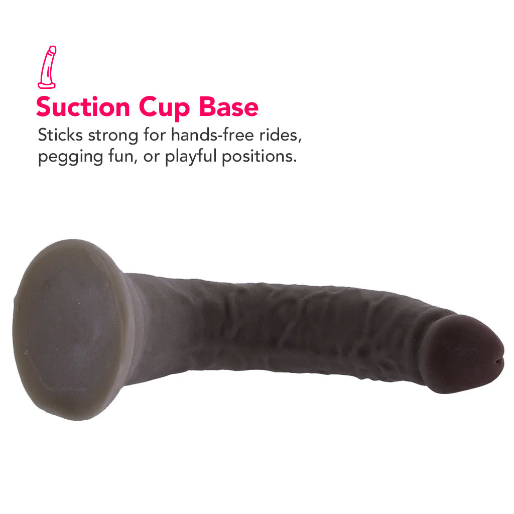 Dr. Skin Plus 9 Inch Posable Dildo in Black
