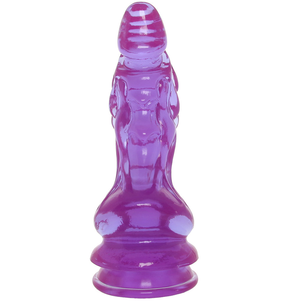 Crystal Jellies 8.5 Inch Invader Dildo in Purple