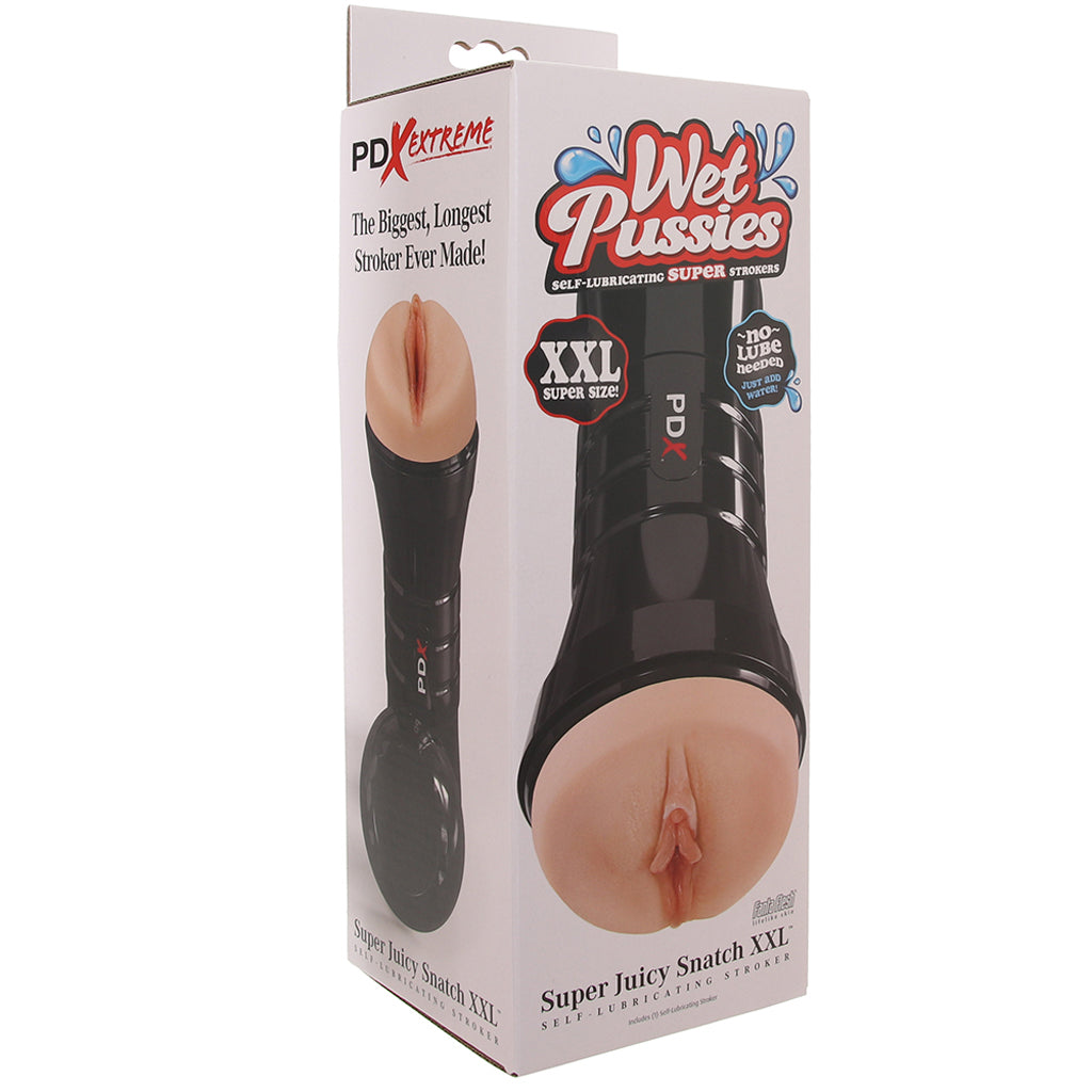 Pipedream Extreme Toyz PDX Wet Pussies Super Juicy Snatch XXL Stroker in Light - Male Masturbators - HoneyHugs Canada (View 6)