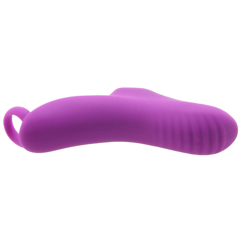 Deeva Fuzu Silicone Fingertip Massager Vibe in Purple - Vibrators - HoneyHugs Canada (View 3)