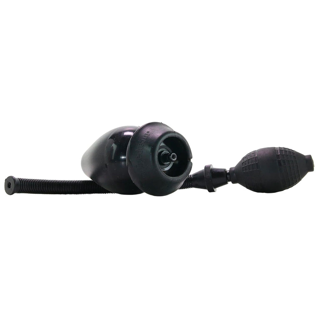 Anal Fantasy Inflatable Anal Plug Black - Expandable Silicone Pleasure