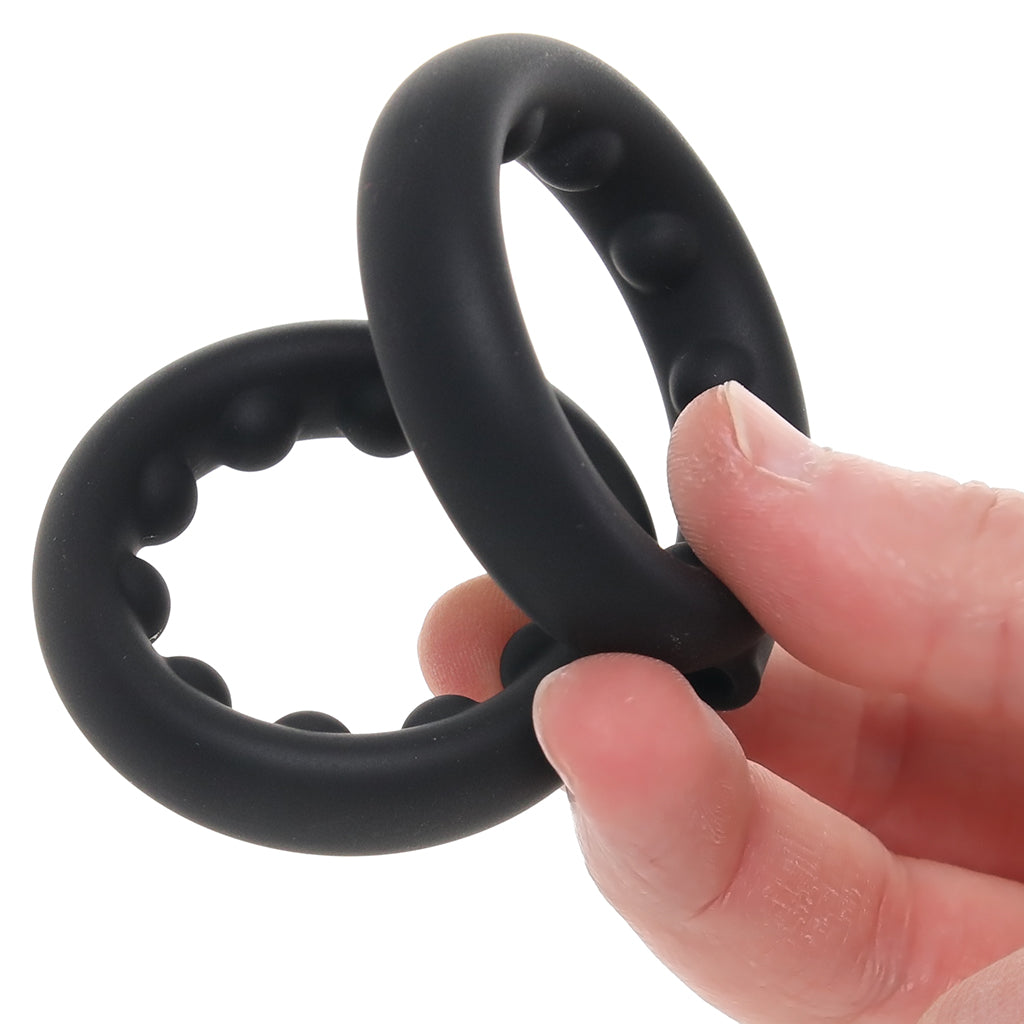 Rock Solid Double Stamina Rings with Metal Beads