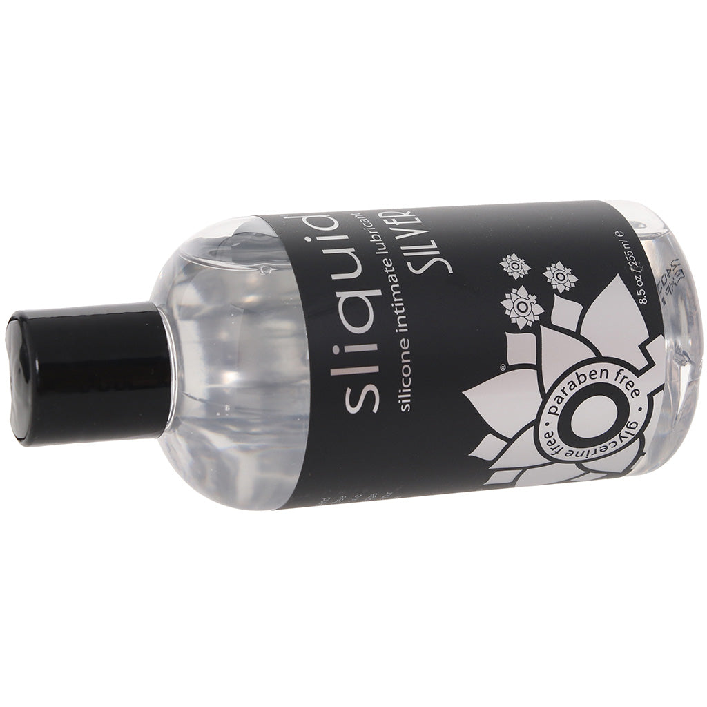 Silver Silicone Intimate Lubricant in 8.5oz/255ml