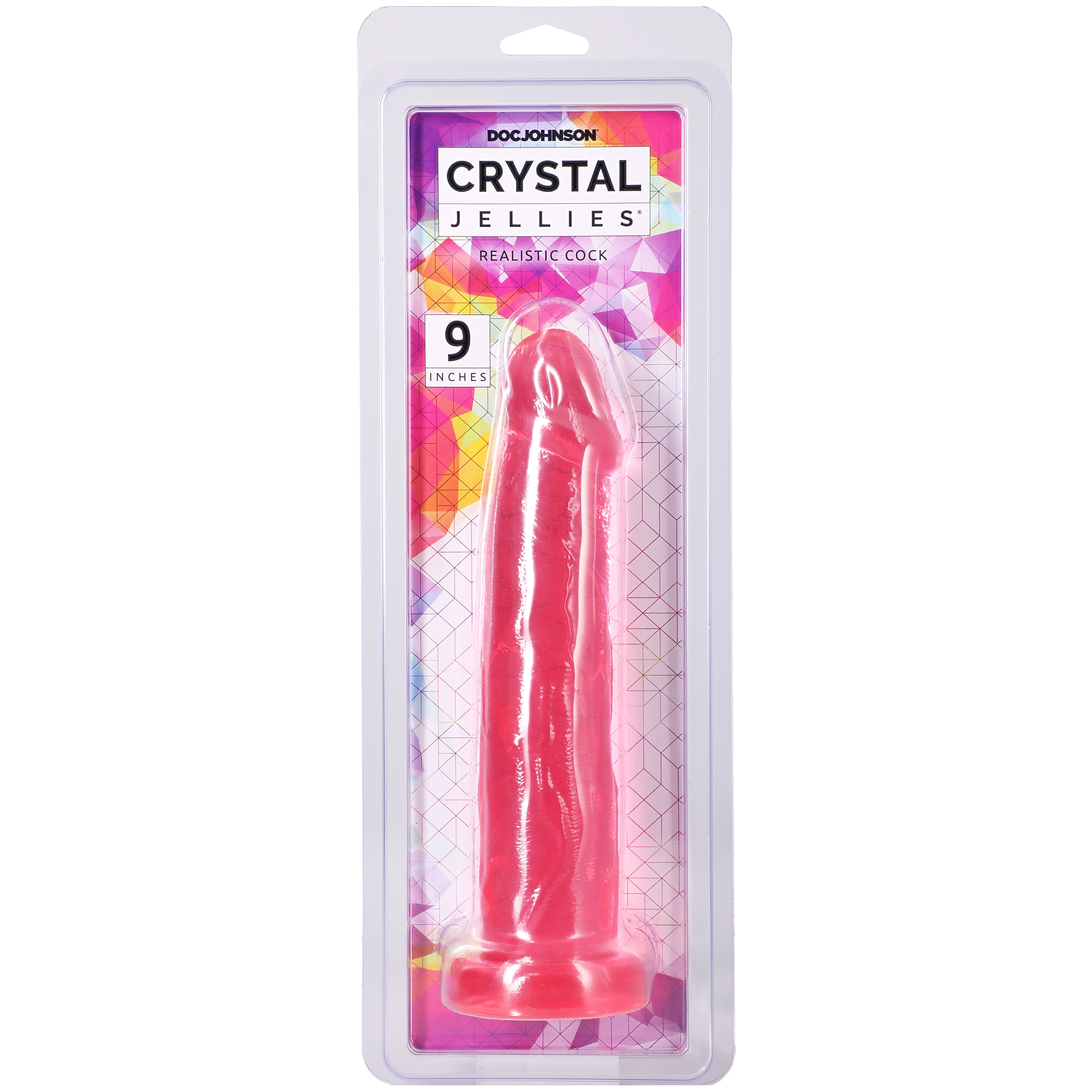 Crystal Jellies 9 Inch Realistic Dildo in Pink