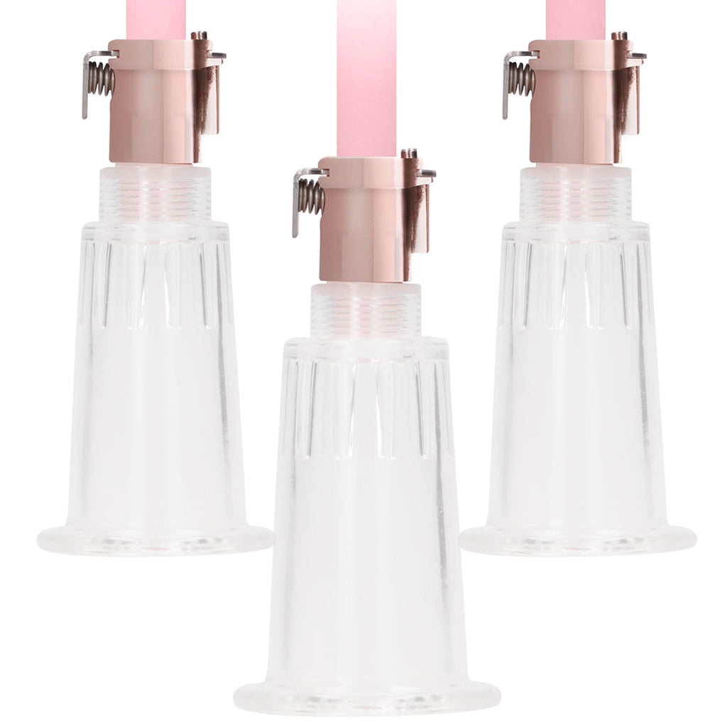 Pumped Pumped Rose Gold Clitoral & Nipple Pump Set in Large - Vibrators - HoneyHugs Canada (View 2)