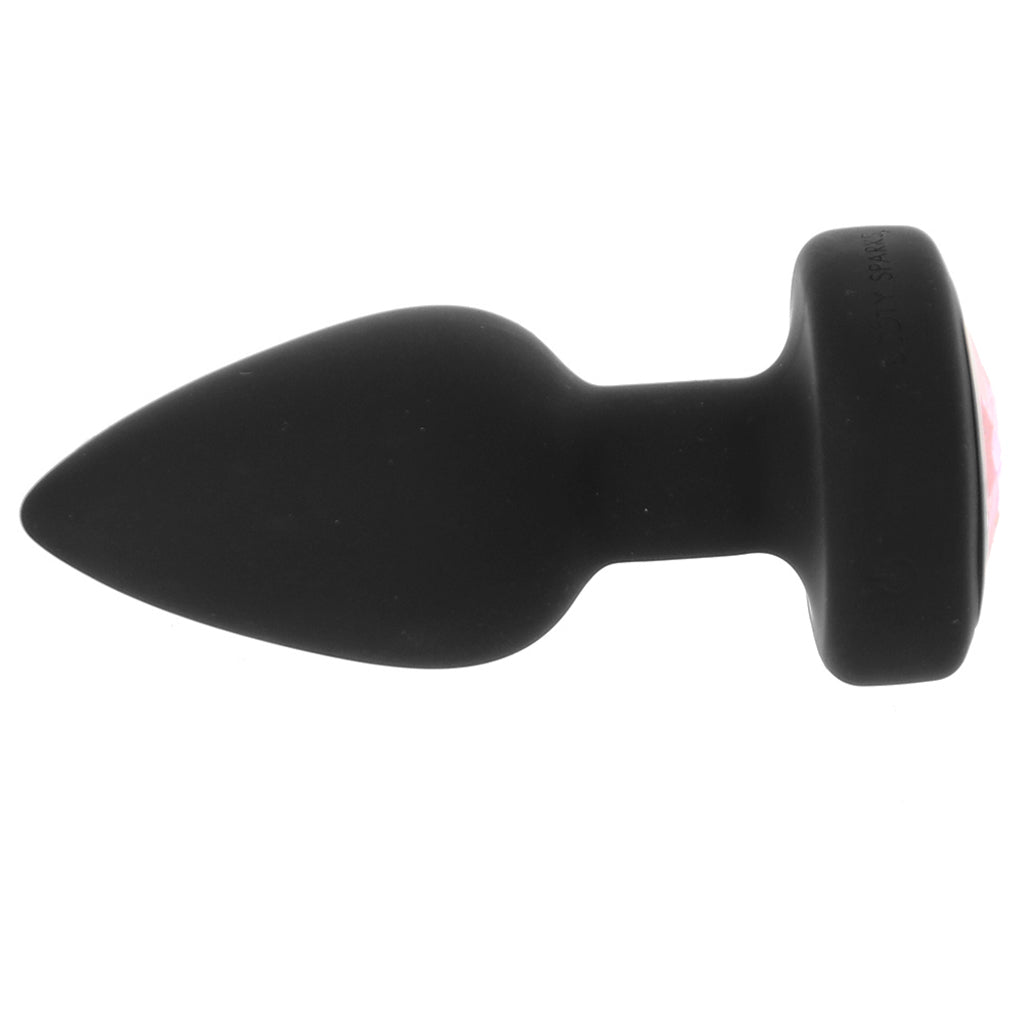 Booty Sparks Booty Sparks Pink Gem Vibrating Anal Plug in Small - Vibrators - HoneyHugs Canada (View 5)