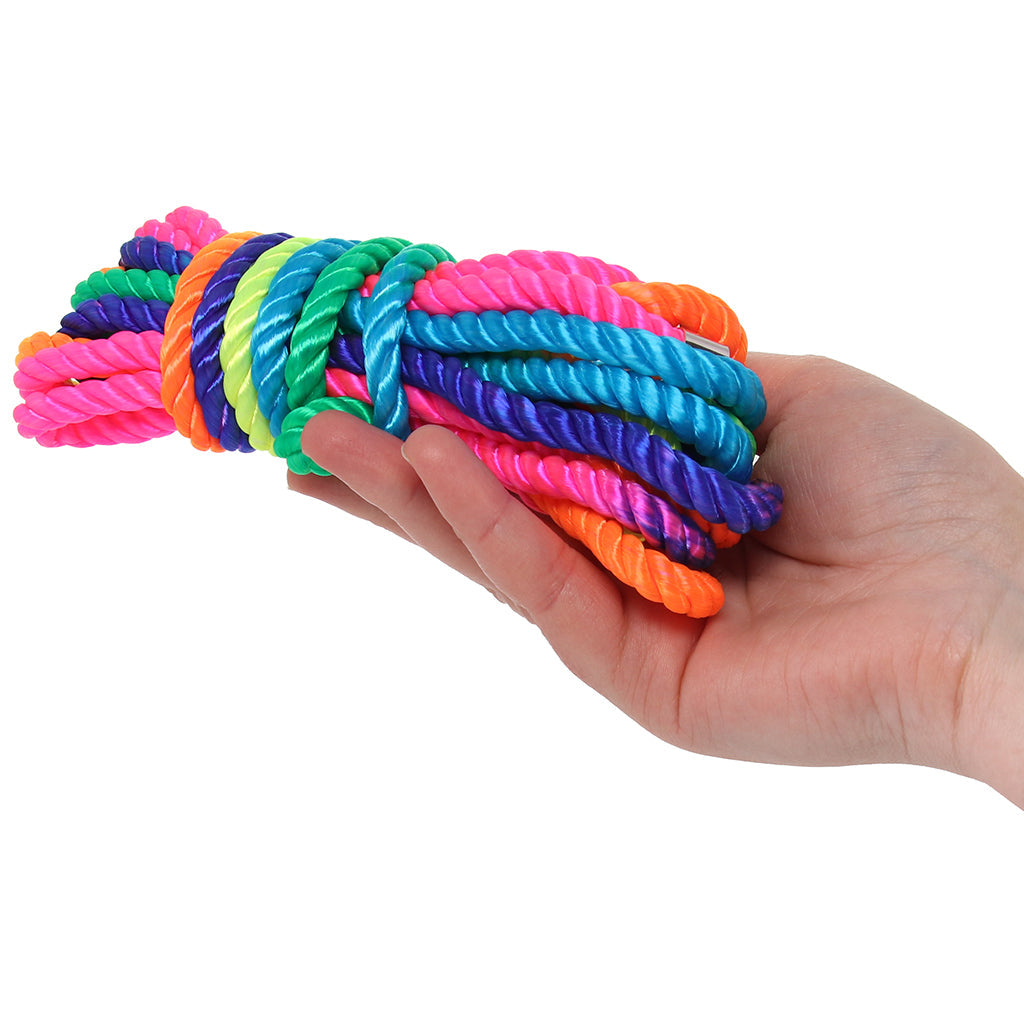 Master Series Rainbow Rope 16': Luxurious Silky Shibari & Kinbaku Restraint