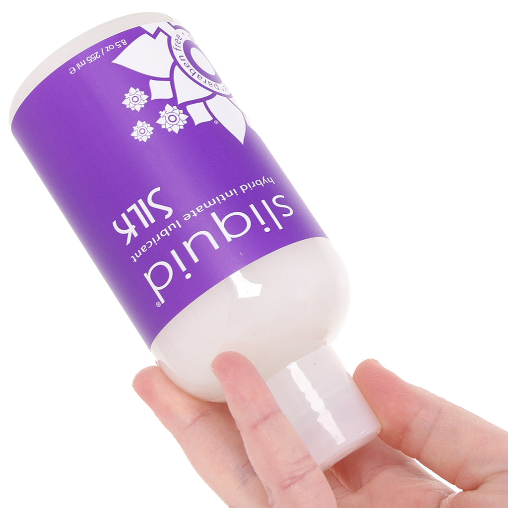 Sliquid Naturals Silk Hybrid Lubricant 8.5oz – Unrivaled Silky Smoothness for Intimate Pleasure