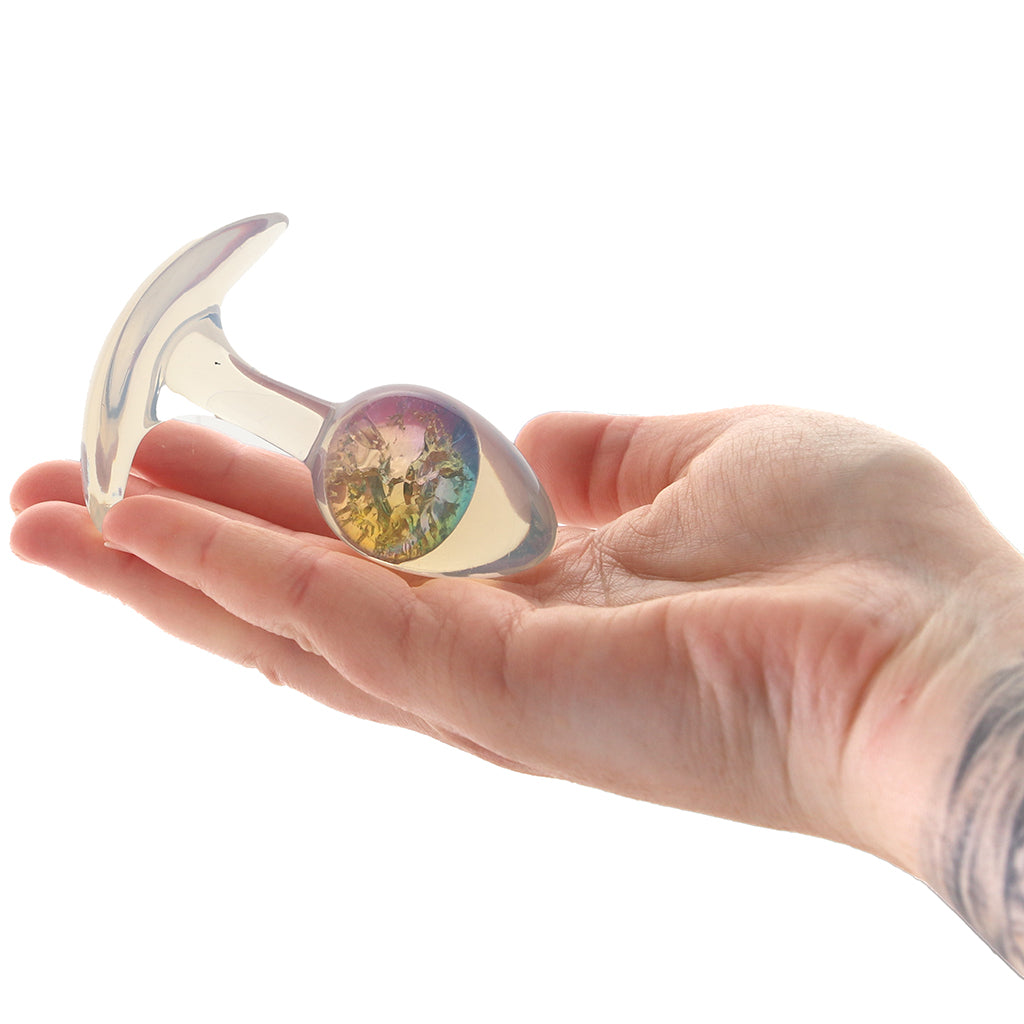 Glams Cosmic Rainbow Butt Plug in Small