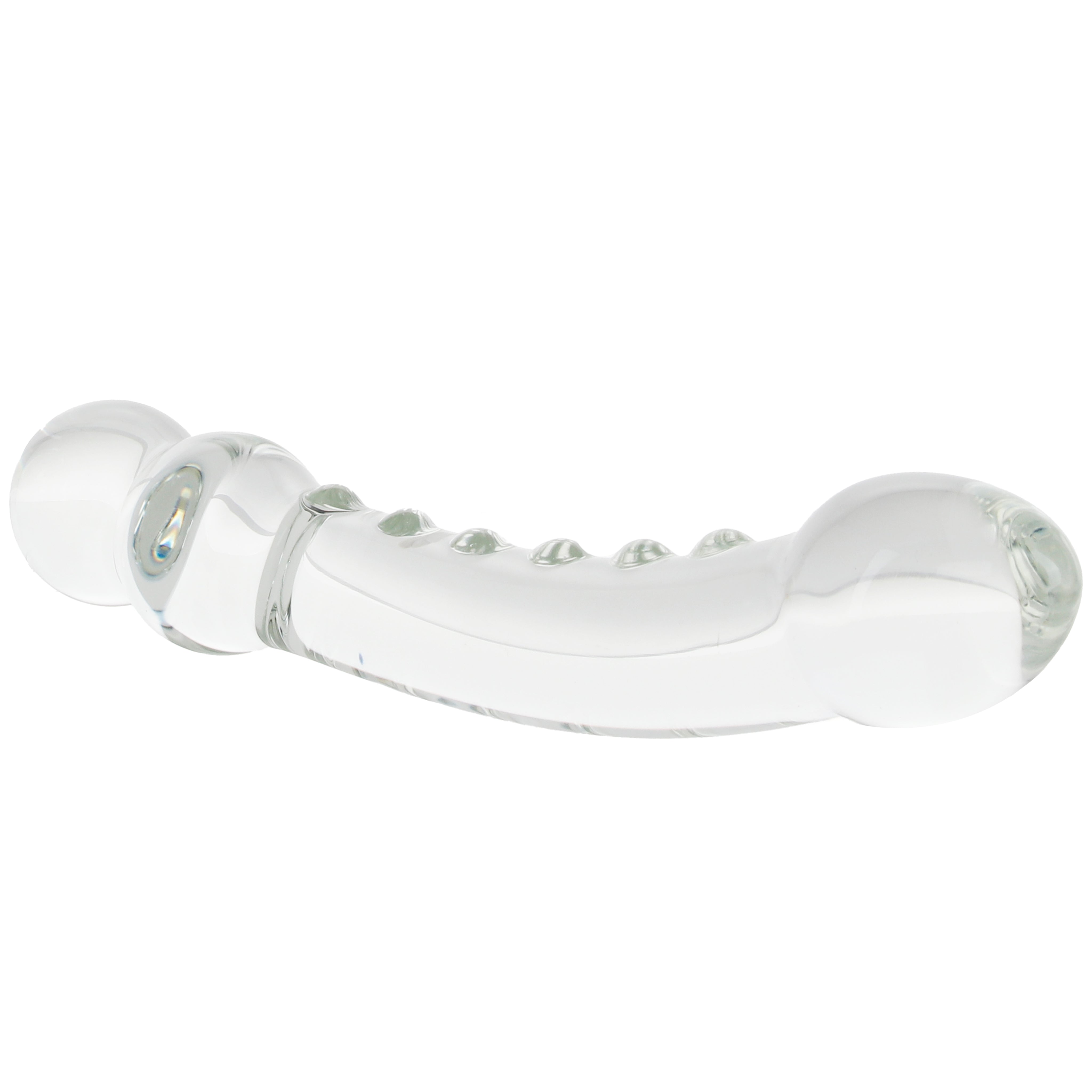 Clarity Celestial Ridge Double-Ended Glass Dildo