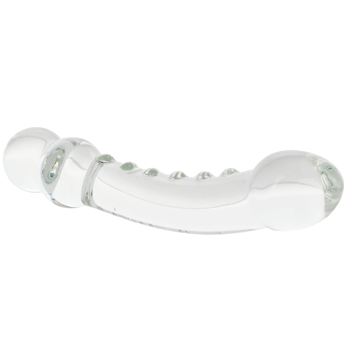 Clarity Celestial Ridge Double-Ended Glass Dildo
