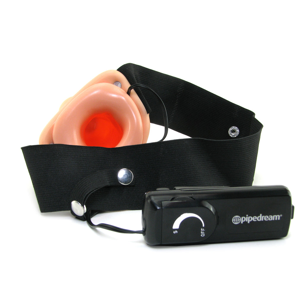 Fetish Fantasy Series Fetish Fantasy 8 Inch Hollow Vibrating Strap-On - Bondage - HoneyHugs Canada (View 3)