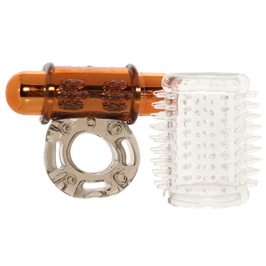 Stay Hard Double Flower Vibrating Cock Ring Set