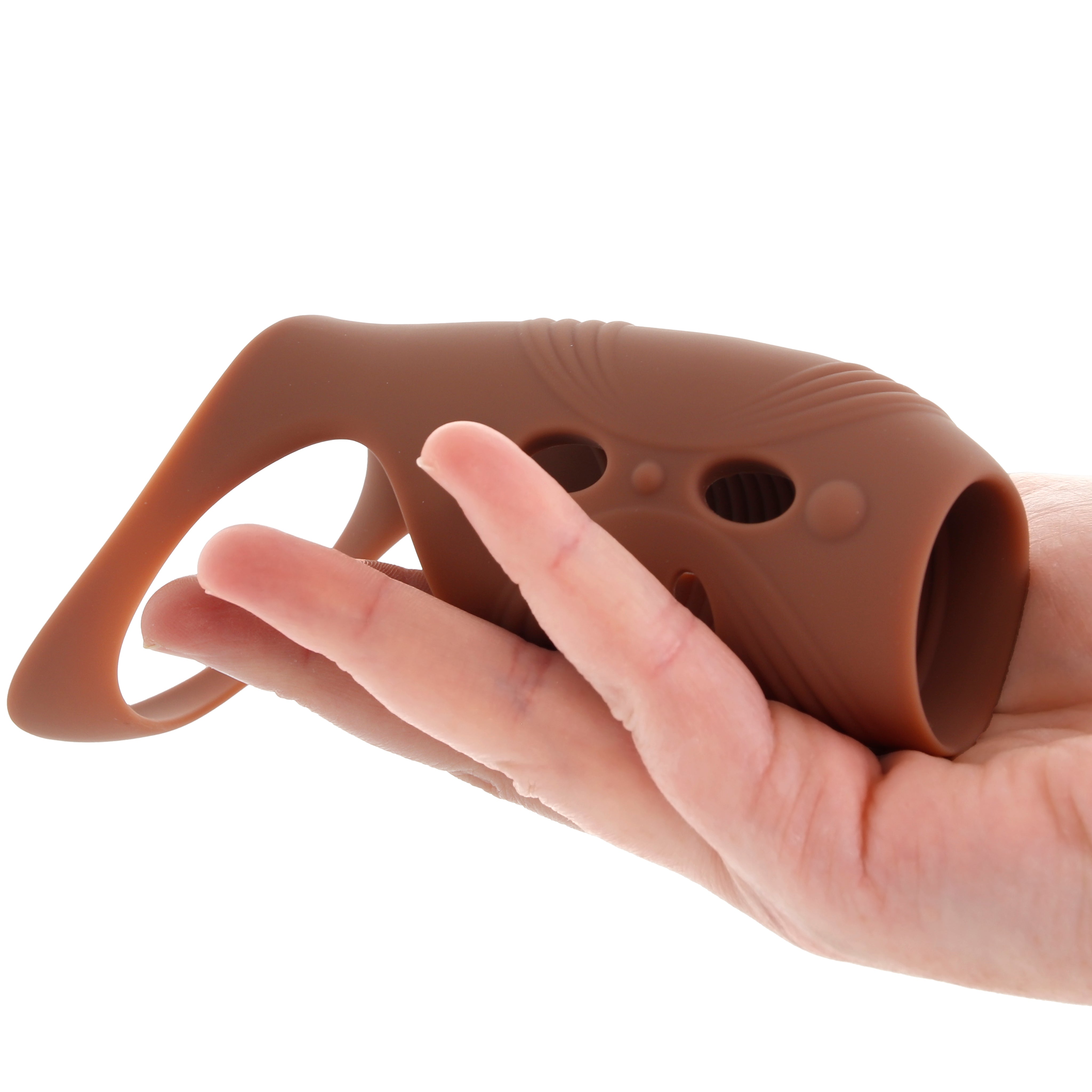 Performance Maxx Open-Ended Vibrating Penis Sleeve in Dark