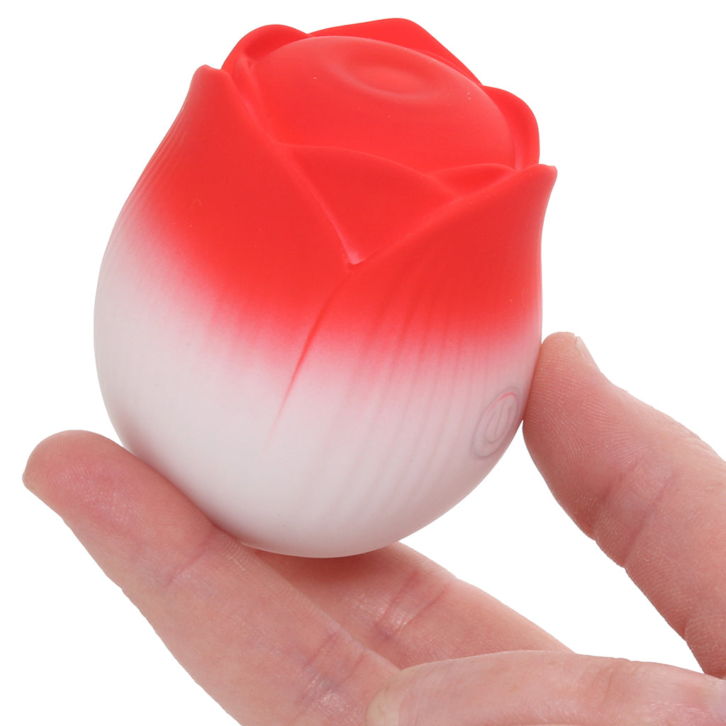 XR Brands Bloomgasm Pulsing Petals Rose Stimulator in Red - Vibrators - HoneyHugs Canada (View 4)