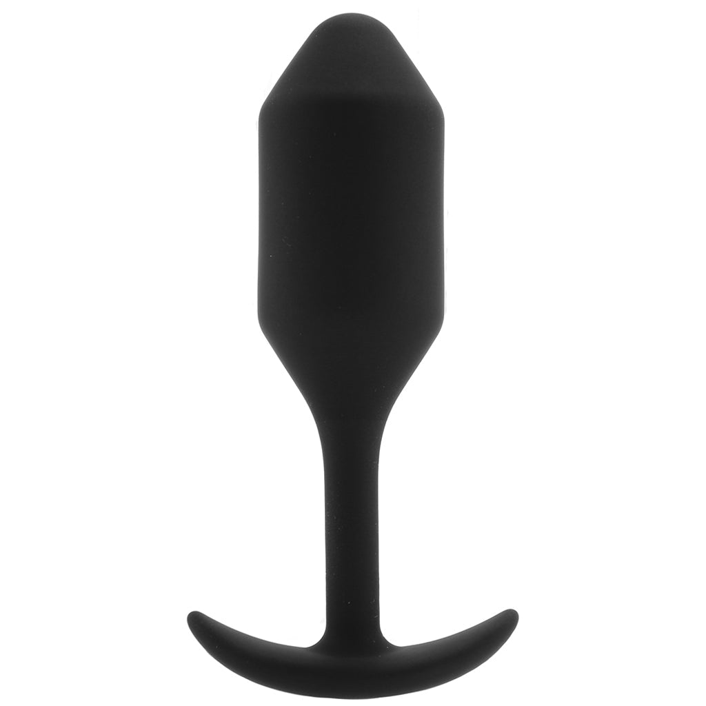 B-Vibe Snug Plug 2: Weighted Silicone Butt Plug for Deep, Extended Pleasure