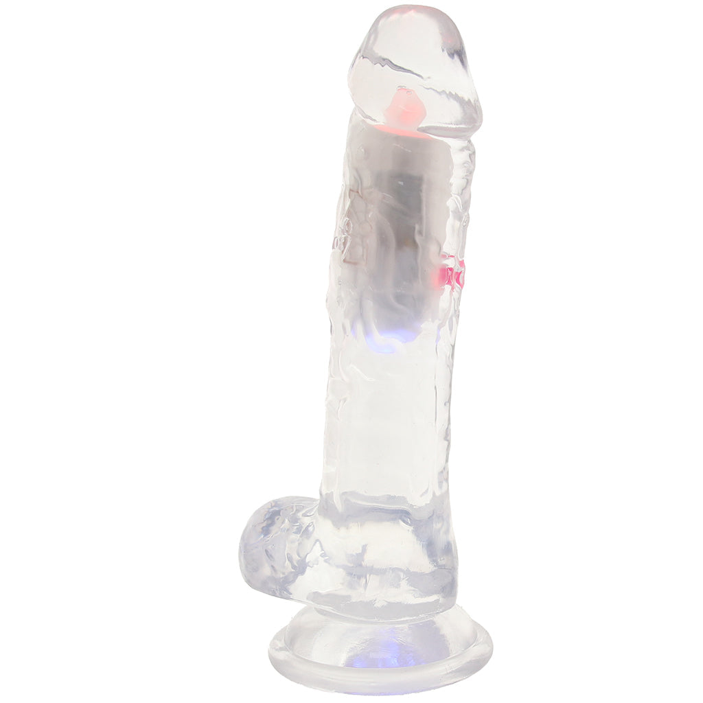 RealRock RealRock 8 Inch Light Up Vibrating Ballsy Dildo - Vibrators - HoneyHugs Canada