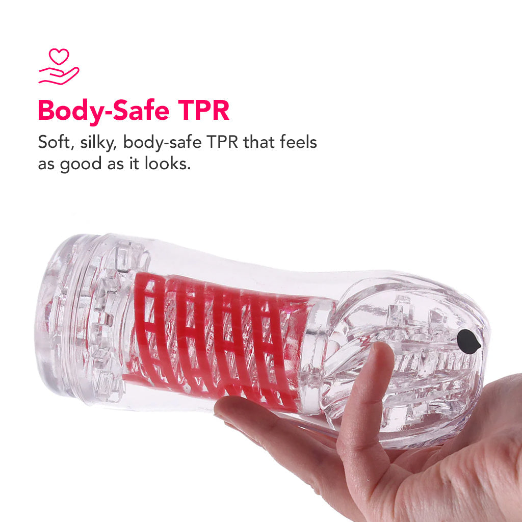 Pipedream Extreme Toyz PDX Elite ViewTube 2 See-Thru Stroker - Male Masturbators - HoneyHugs Canada (View 4)