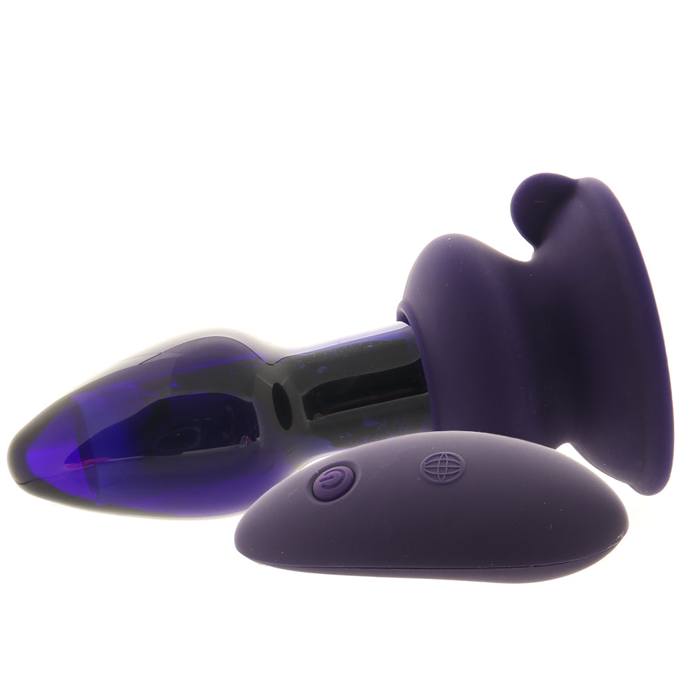 Icicles Icicles No.85 Vibrating Glass Plug in Purple - Vibrators - HoneyHugs Canada (View 3)