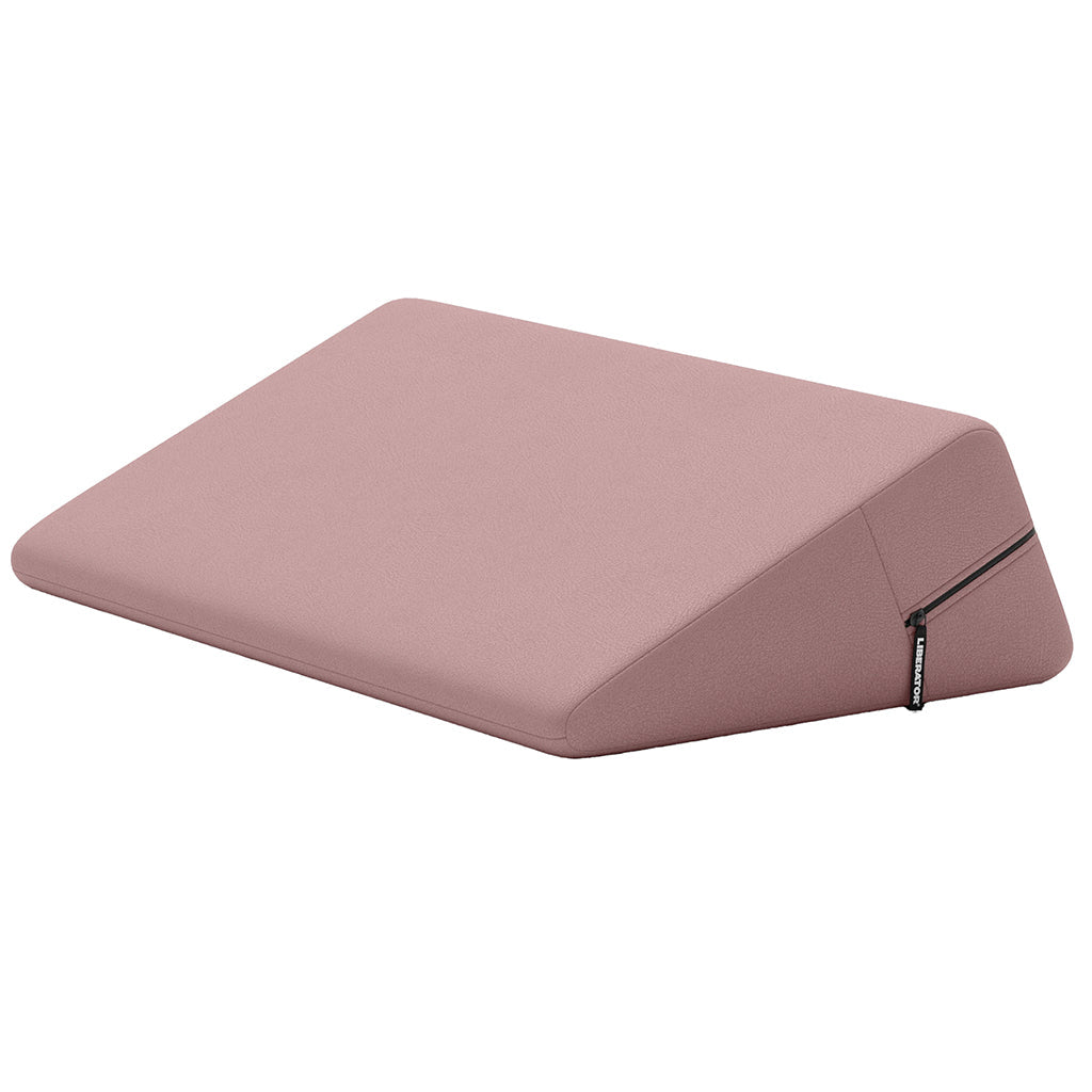 Wedge Premium Faux Leather Sex Pillow in Passion Pink