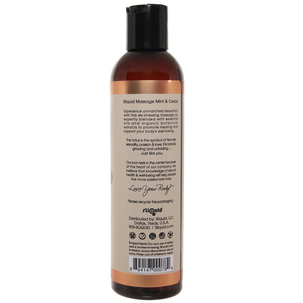 Balance Massage Oil 8.5oz/255ml in Mint & Cedar