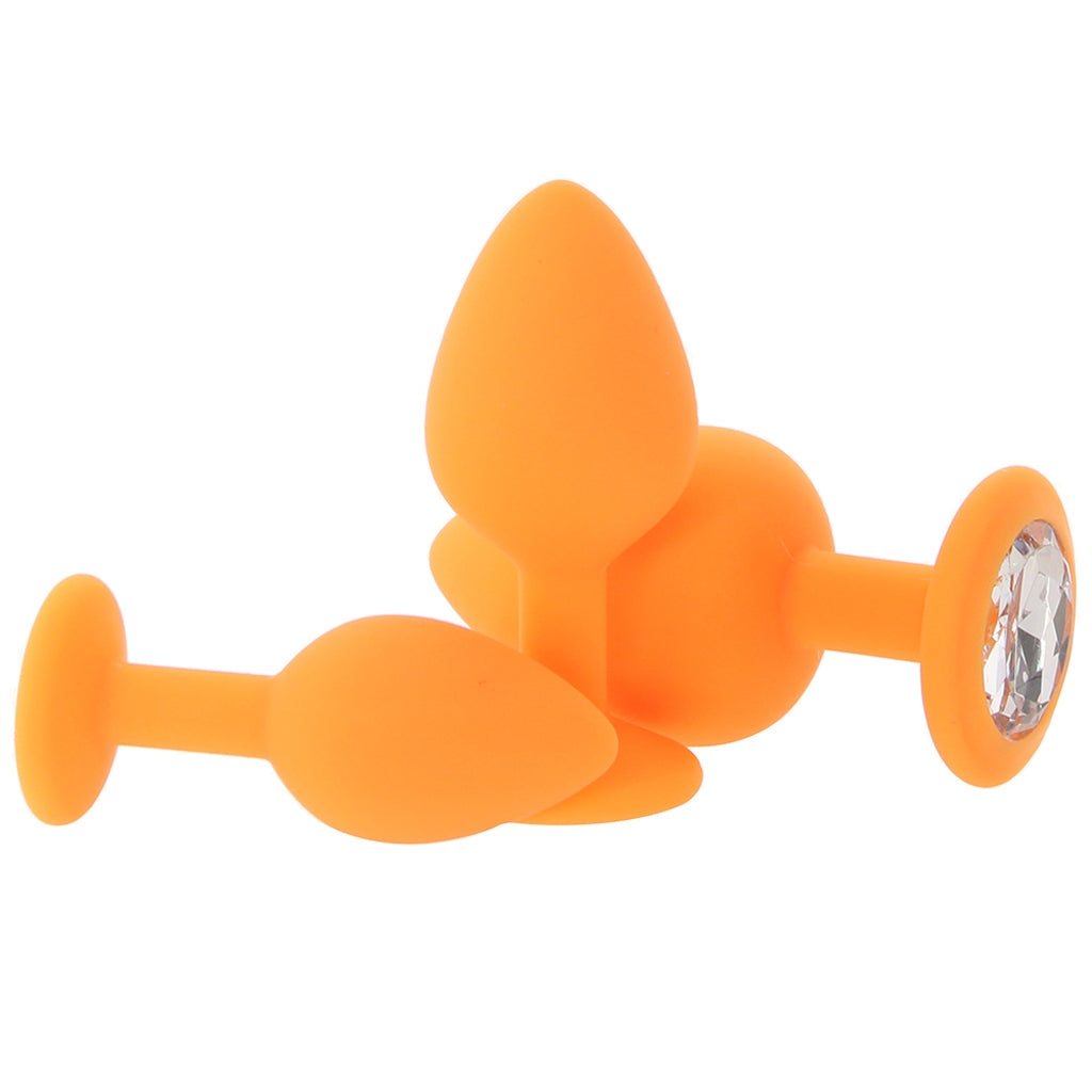 Cheeky Gems Sparkling Gem Plug Set in Orange