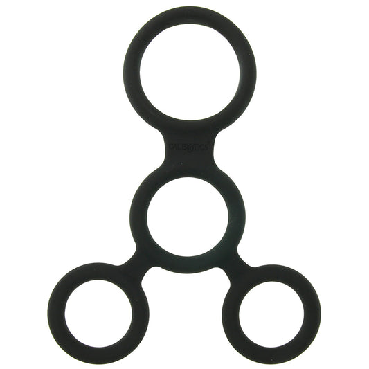 CalExotics Full Erection Spreader in Black | Premium Silicone Cock & Ball Device