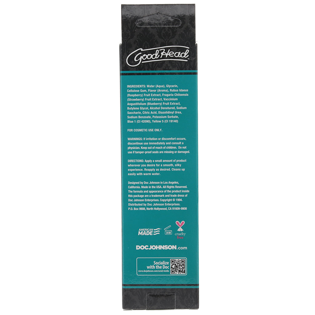 GoodHead Oral Delight Gel: Mystical Mint Flavored Oral Lubricant 4oz/113g