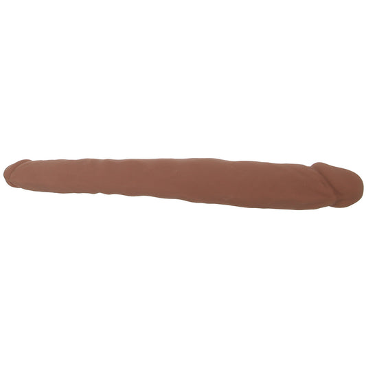 Silicone Studs Bend & Hold 12 Inch Dildo in Brown