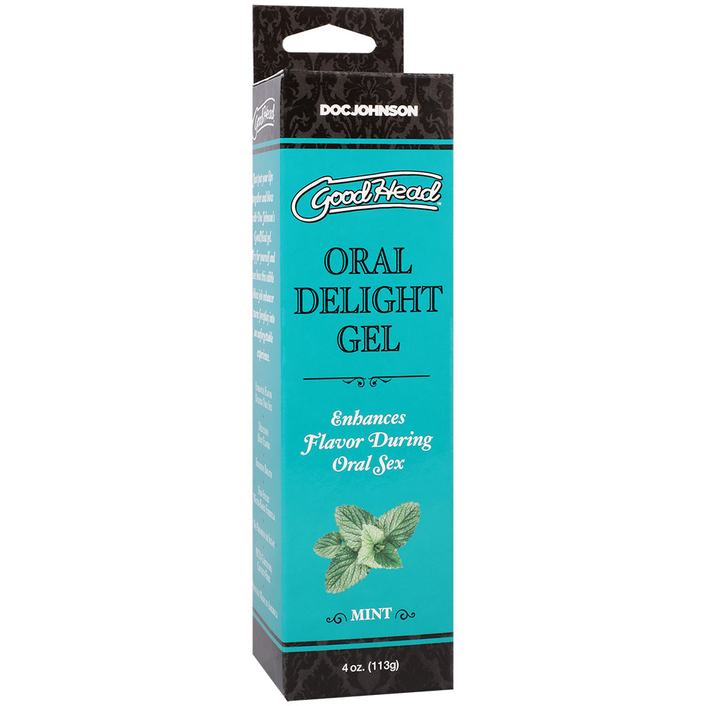 GoodHead Oral Delight Gel: Mystical Mint Flavored Oral Lubricant 4oz/113g