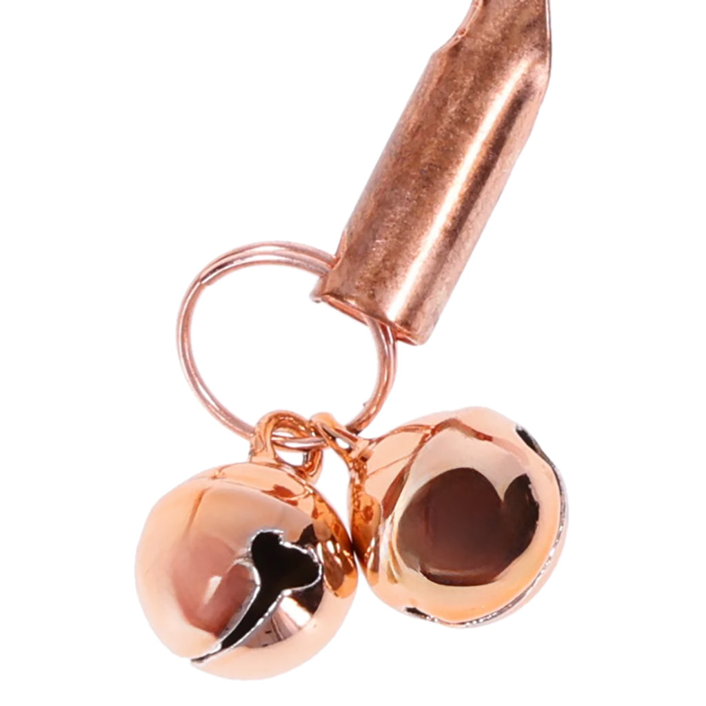 S&M Peaches 'n CreaMe Bell Nipple Clamps: Adjustable Luxury, Rose Gold Chimes & Body-Safe Comfort