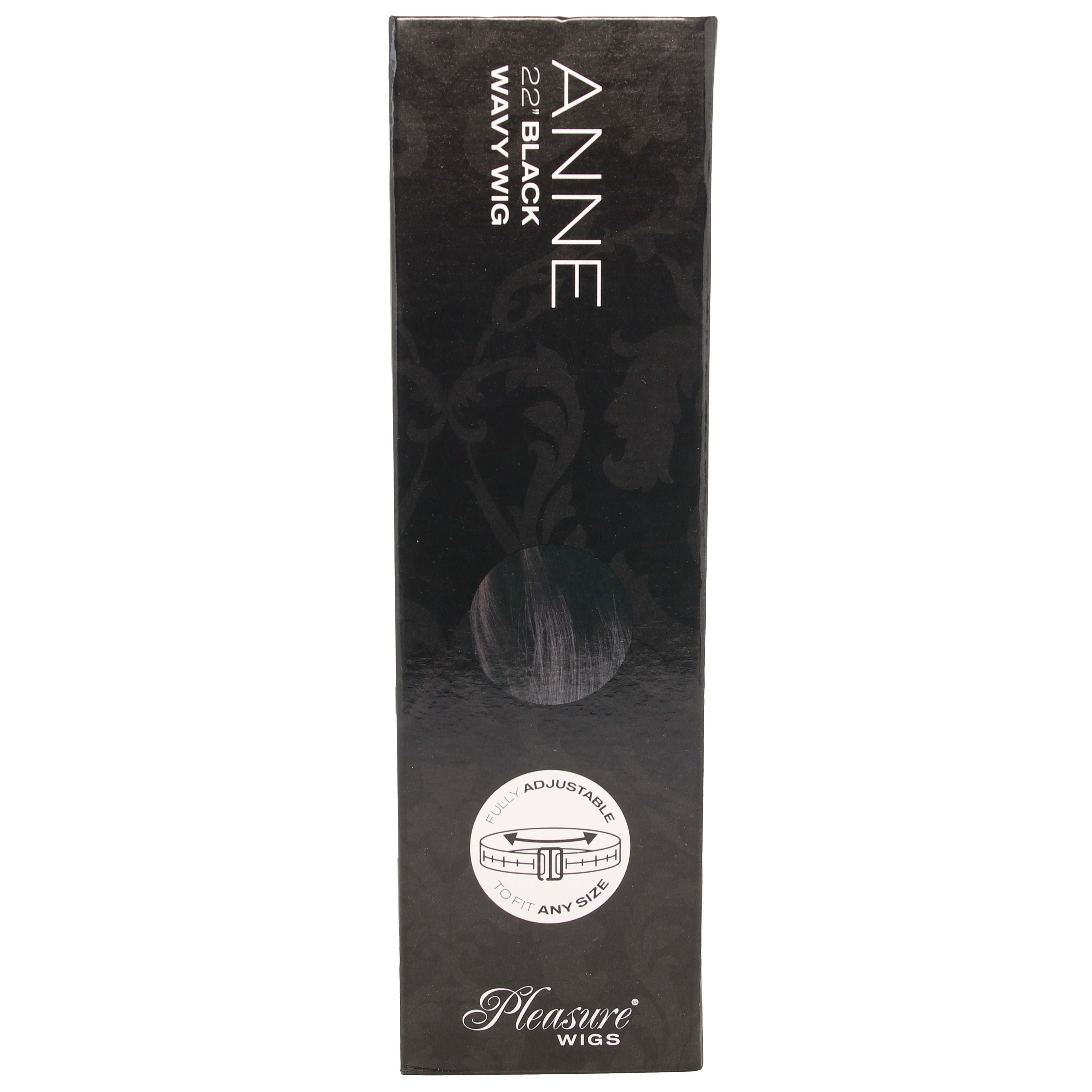 Anne Long Wavy Wig in Black