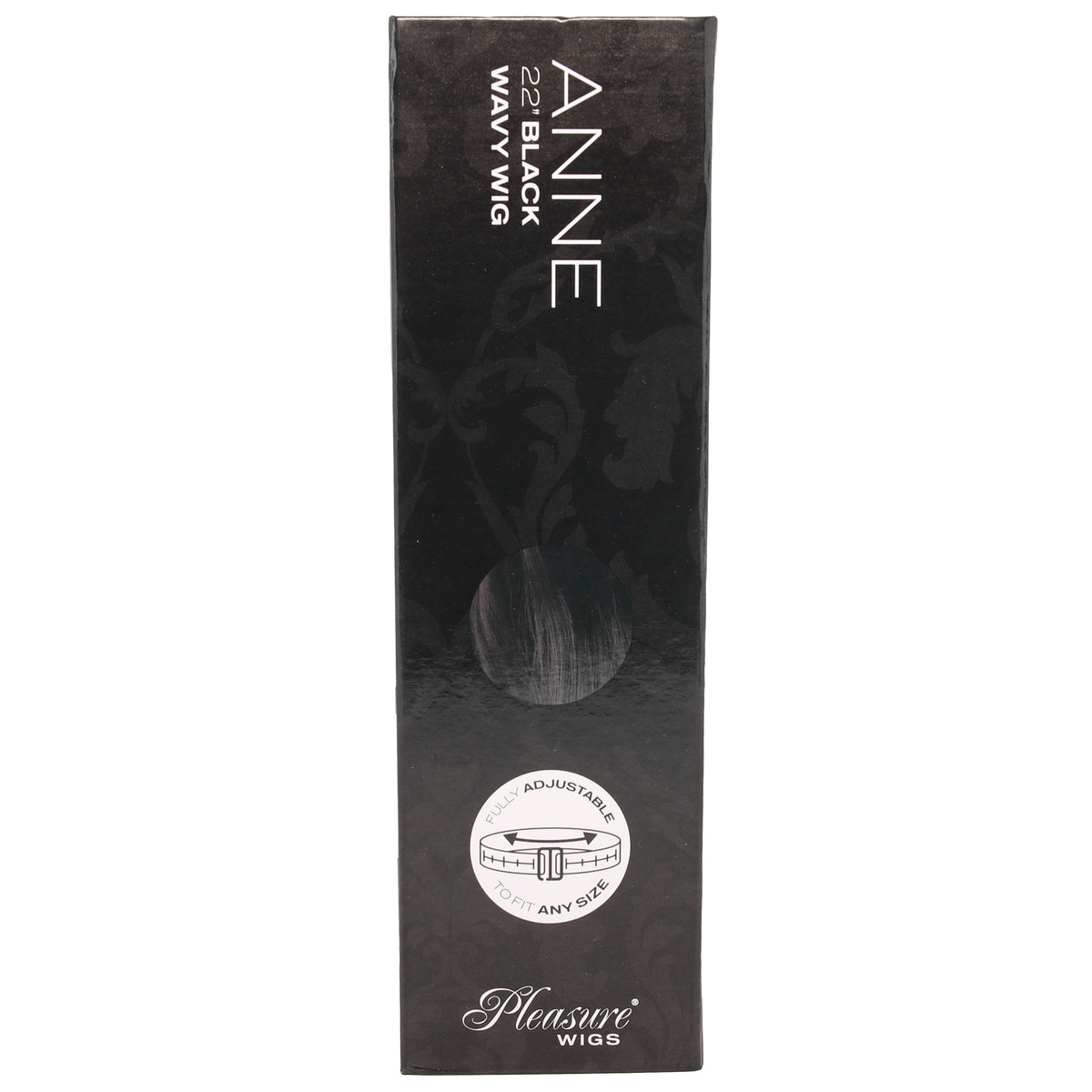 Anne Long Wavy Wig in Black