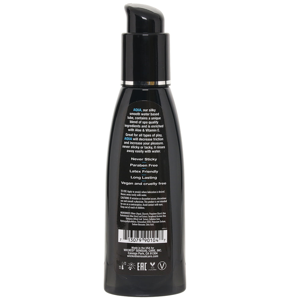Wicked Aqua Lube: Silky, Fragrance-Free Water-Based Personal Lubricant for Elevated Intimacy