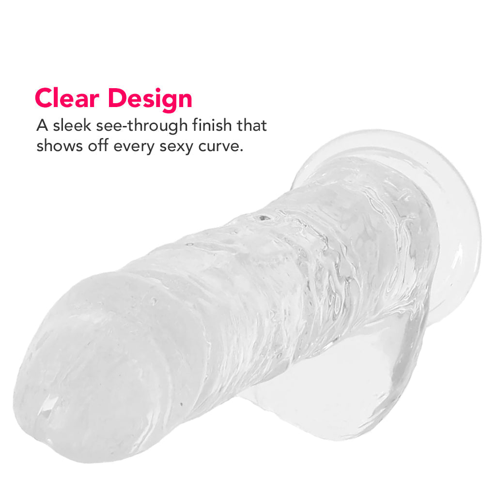 Naturally Yours 6 Inch Crystalline Dildo in Clear