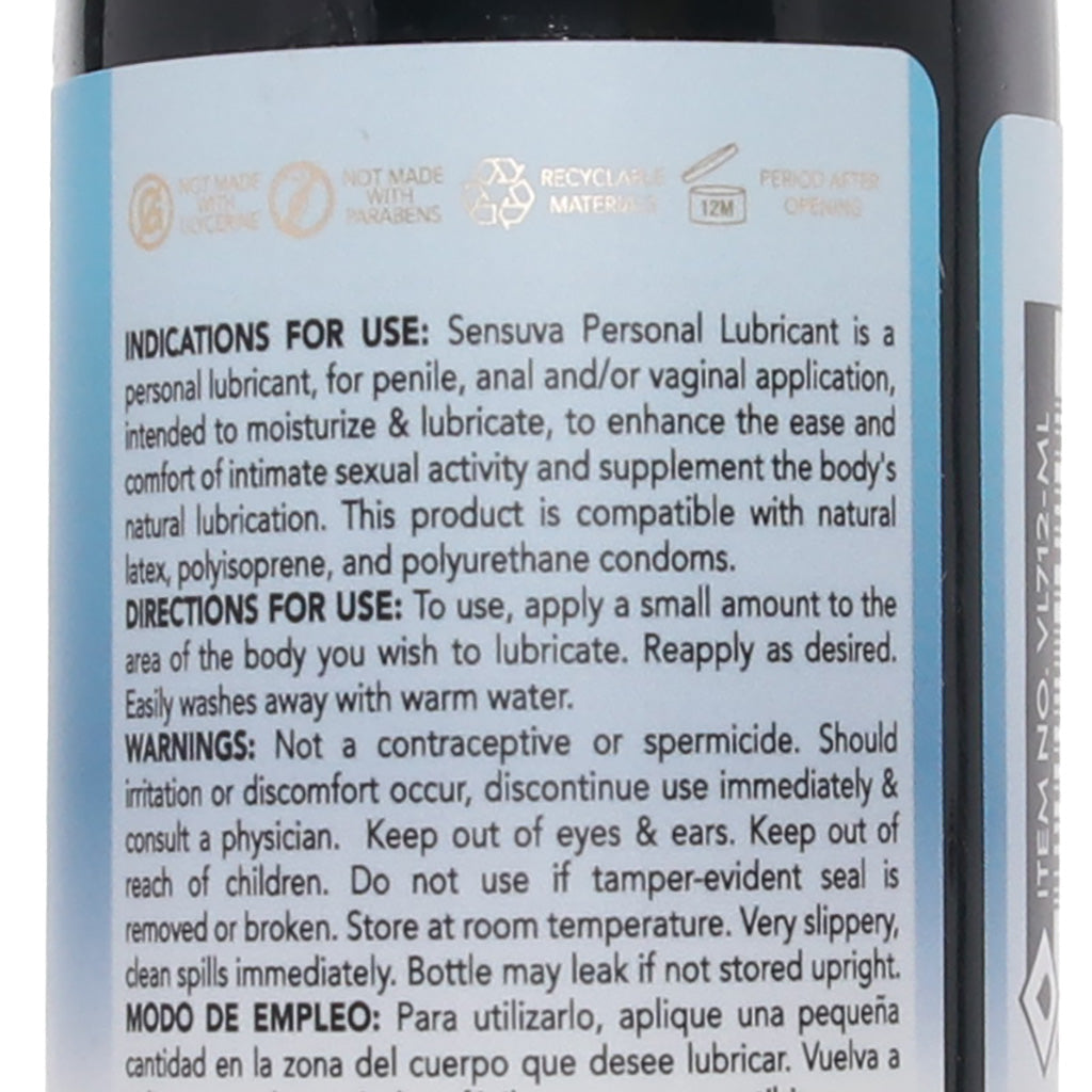 Natural Water Based Lube in 8.12oz/240ml