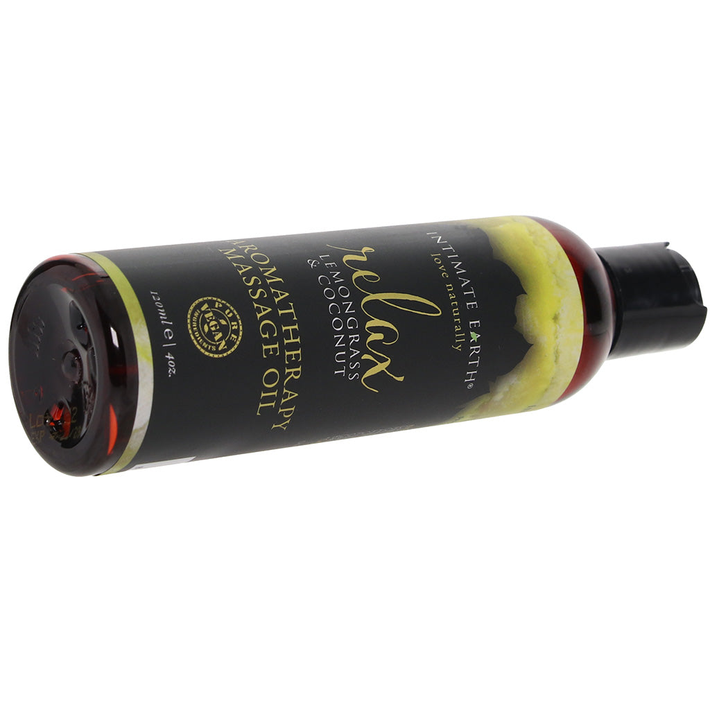 Relax Massage Oil 4oz/120ml in Lemongrass & Coconut