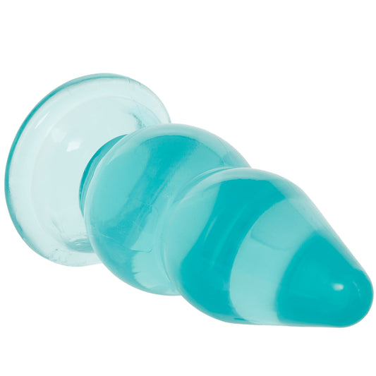 Crystal Jellies 6 Inch Double Pop Butt Plug in Teal