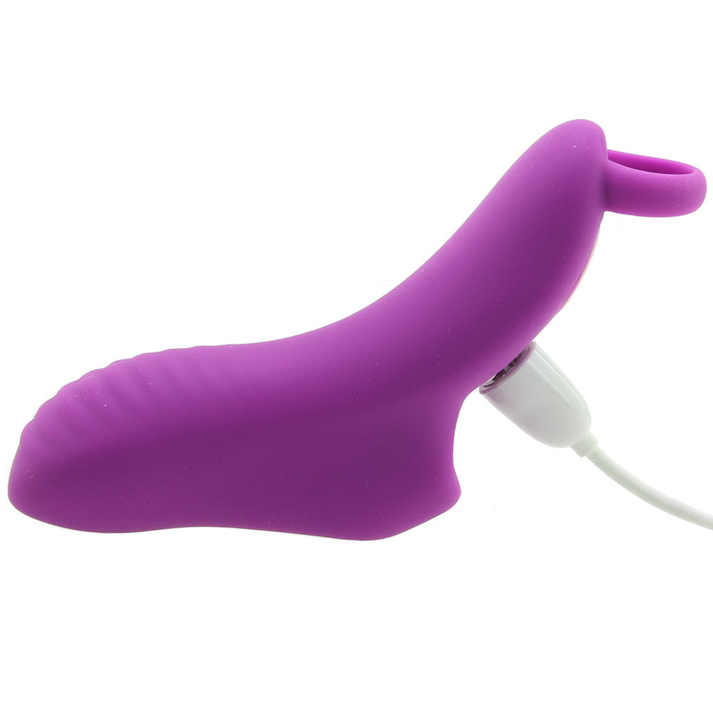 Deeva Fuzu Silicone Fingertip Massager Vibe in Purple - Vibrators - HoneyHugs Canada (View 5)