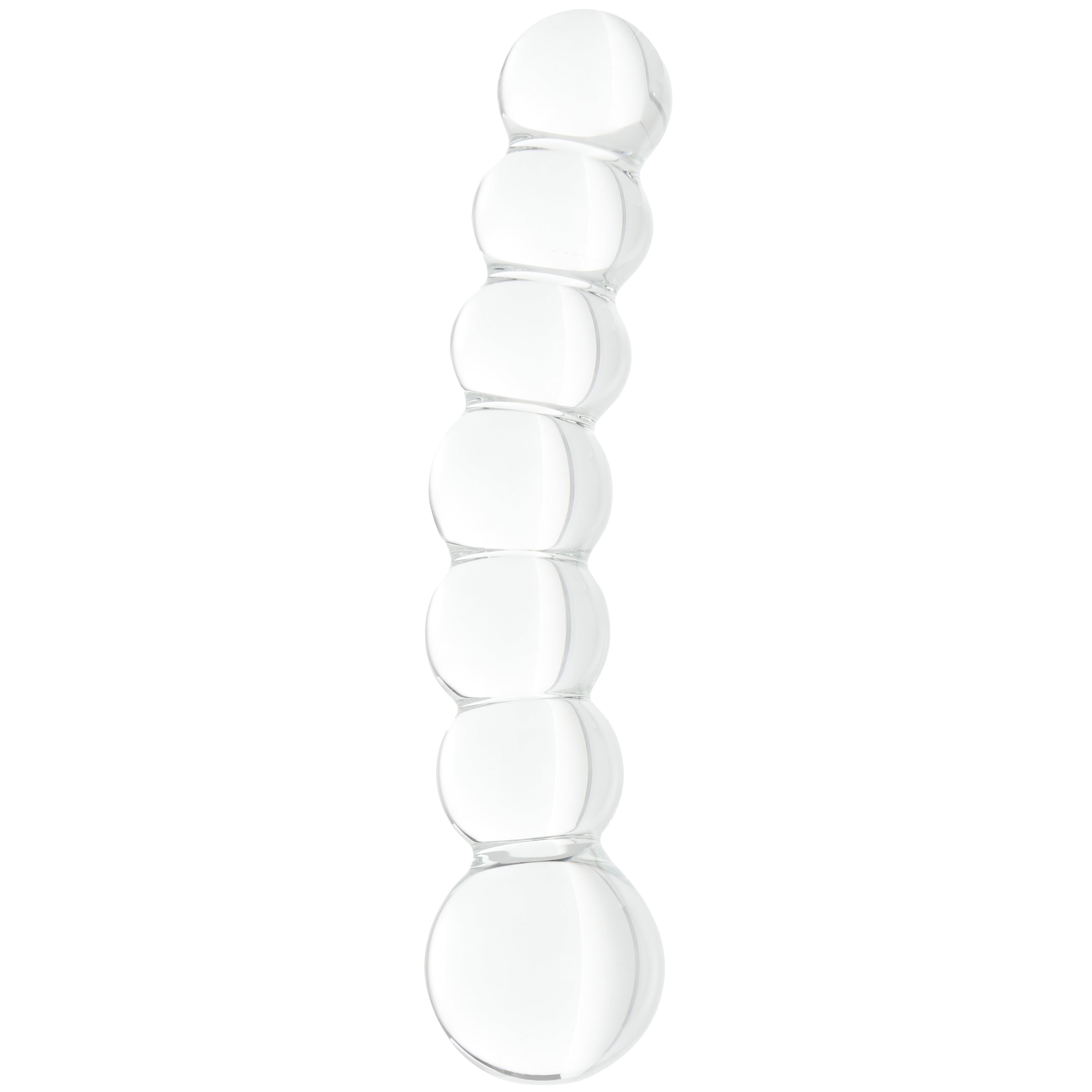 Clarity Celestial Orb Beaded Glass Dildo
