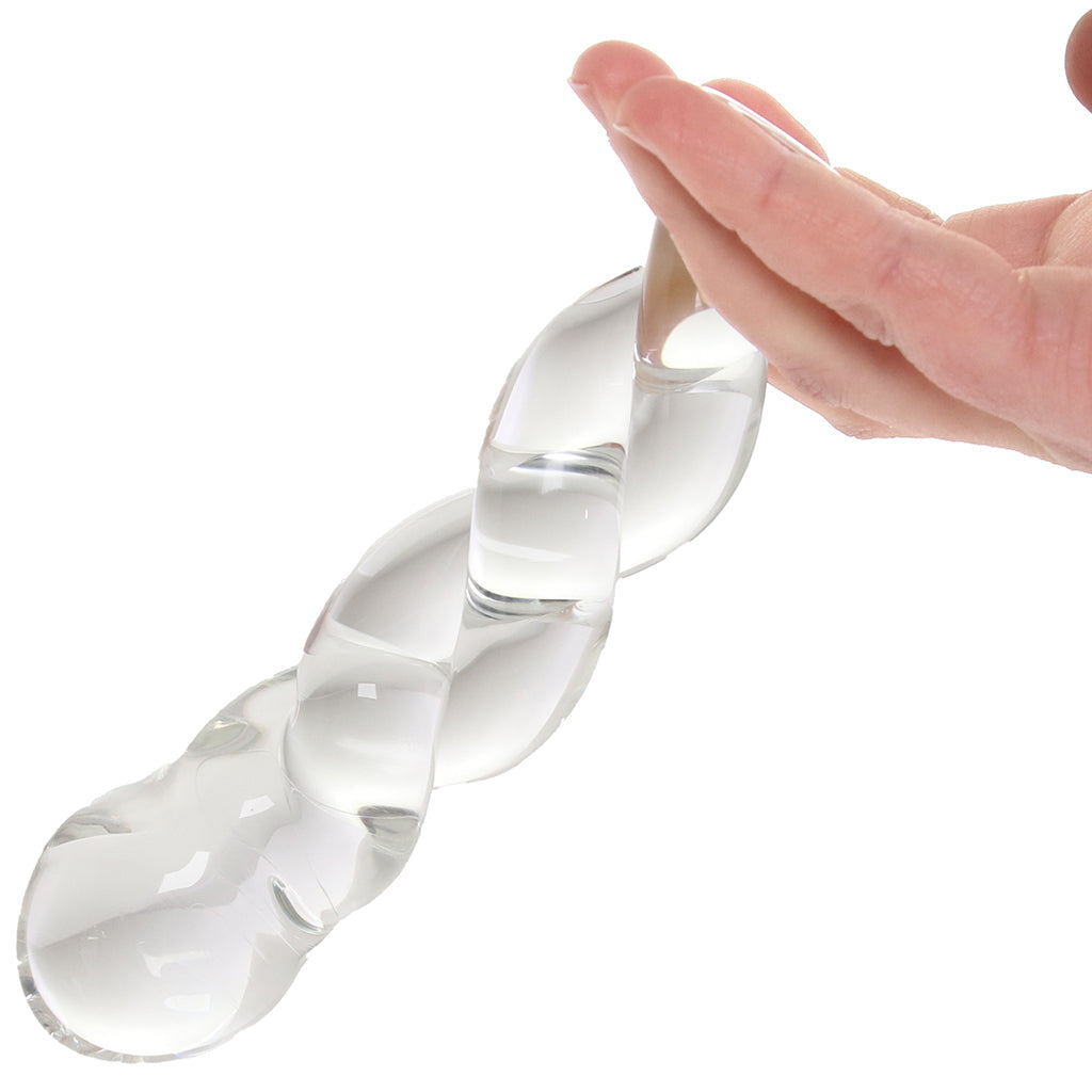 Clarity Seraphic Braid Glass Dildo