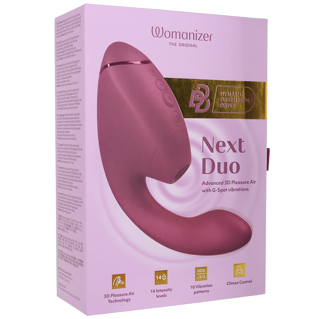 Womanizer Womanizer Next Duo Clitoral Suction & G-Spot Vibe in Pink - Vibrators - HoneyHugs Canada (View 9)