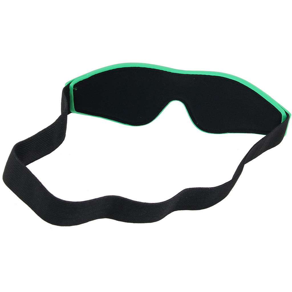 Electra Play Things Blindfold in Neon Green