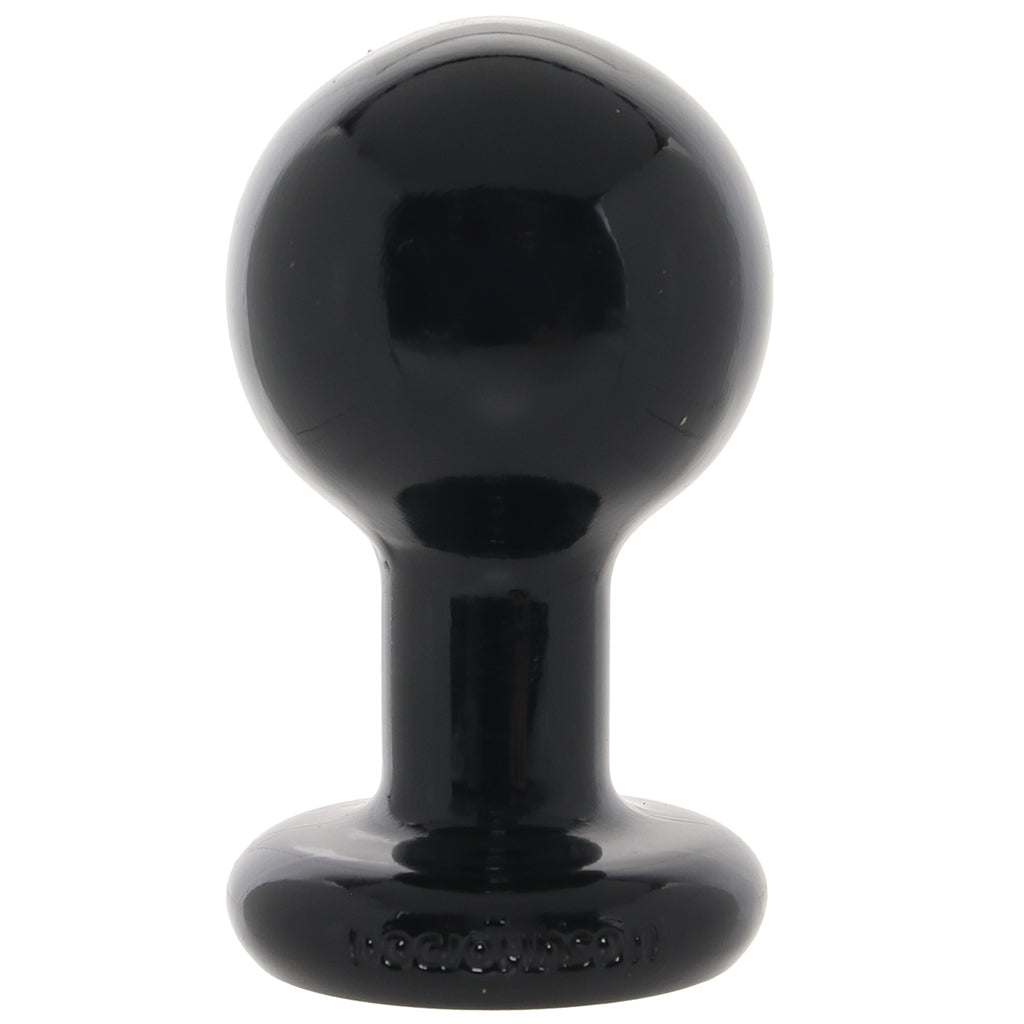 Round Butt Plug Medium in Black
