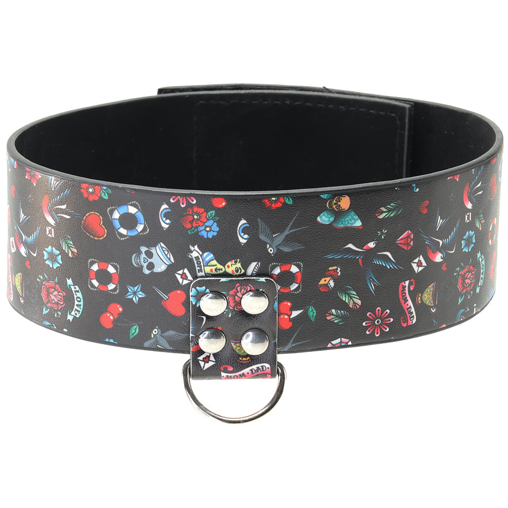 Ouch! Old School Tattoo Leash & Collar