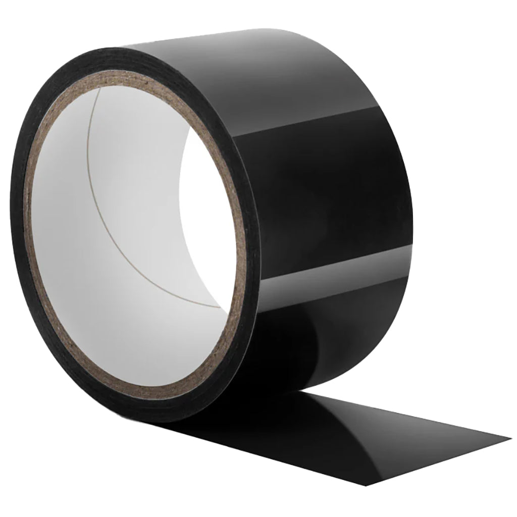 Temptasia 60ft Luxe Black Bondage Tape: Self-Adhering, Residue-Free Restraint for Exquisite Play
