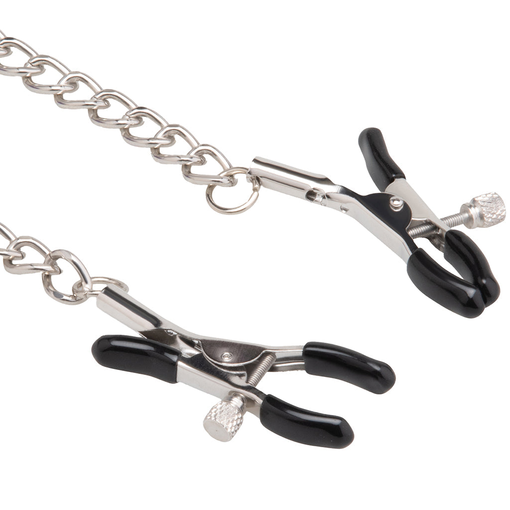 Lux Fetish: Elite Open Mouth Gag & Nipple Clips for Ultimate Control